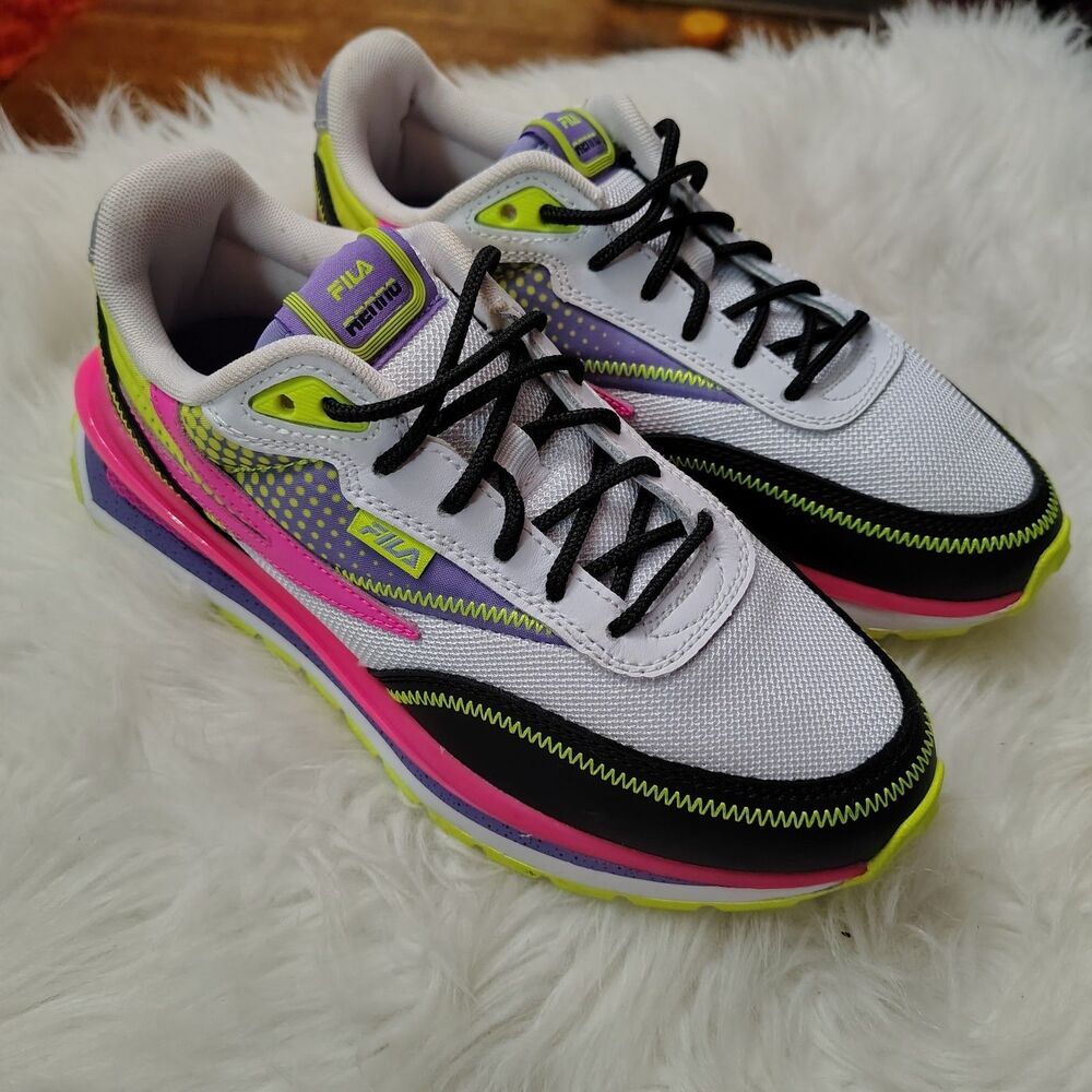 Dragon Ball Super X Fila Renno "Goku Black" Retro Style Sneaker Wmns Sz 5